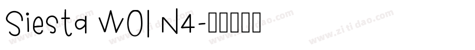 Siesta W01 N4字体转换